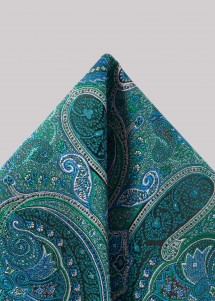 Quadro da taschino paisley in blu-verde