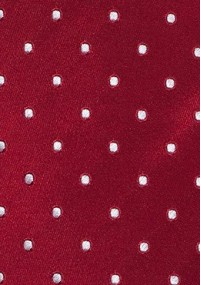 Kinder-Krawatte Pünktchen rot weiß