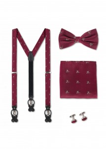Set motivo anatra: papillon, bretelle,...