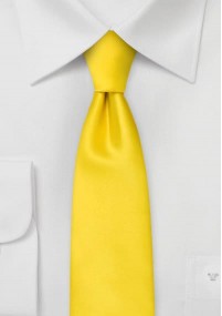 Cravatta stretta gialla