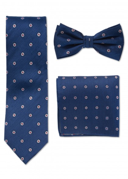 Set Cravatta-Papillon aus dem gleichen Stoff und Farbe
