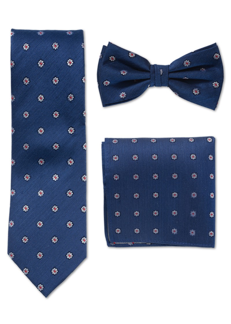 Set di cravatta, papillon e fazzoletto da taschino
