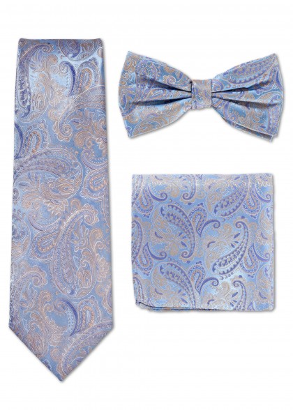 Set Cravatta-Papillon aus dem gleichen Stoff und Farbe