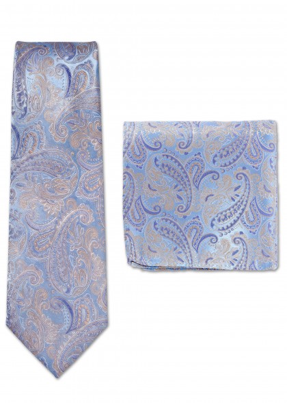 Set di cravatte aus dem gleichen Stoff und Farbe