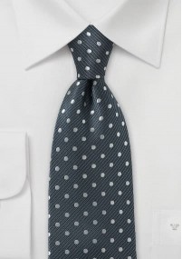 Cravatta antracite puntini