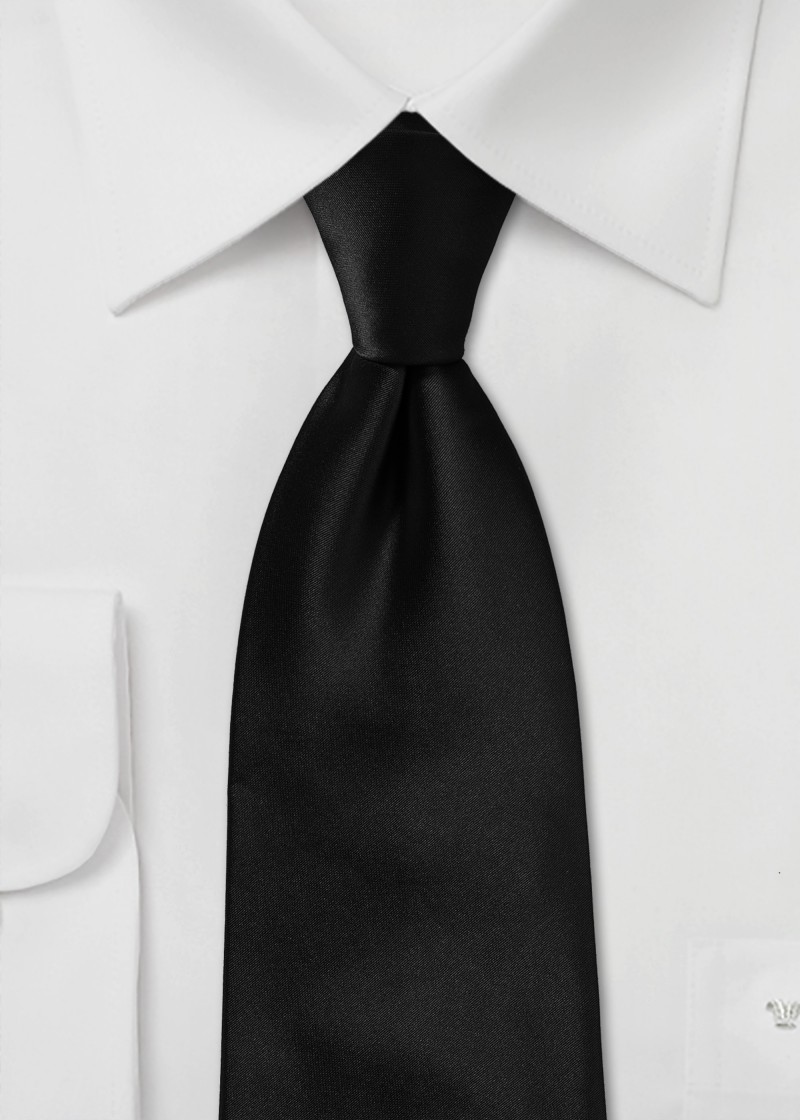 Cravatta Striking Uomo Monocromo Nero Asfalto