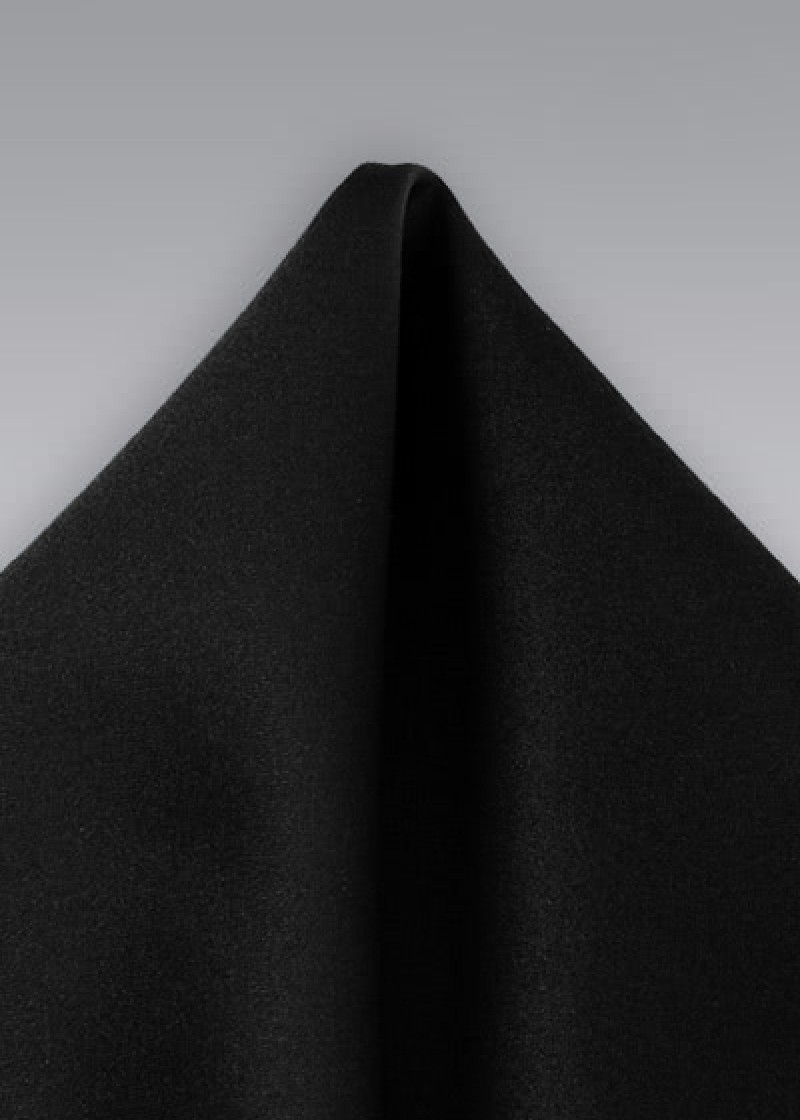Foulard decorativo in raso nero shimmer