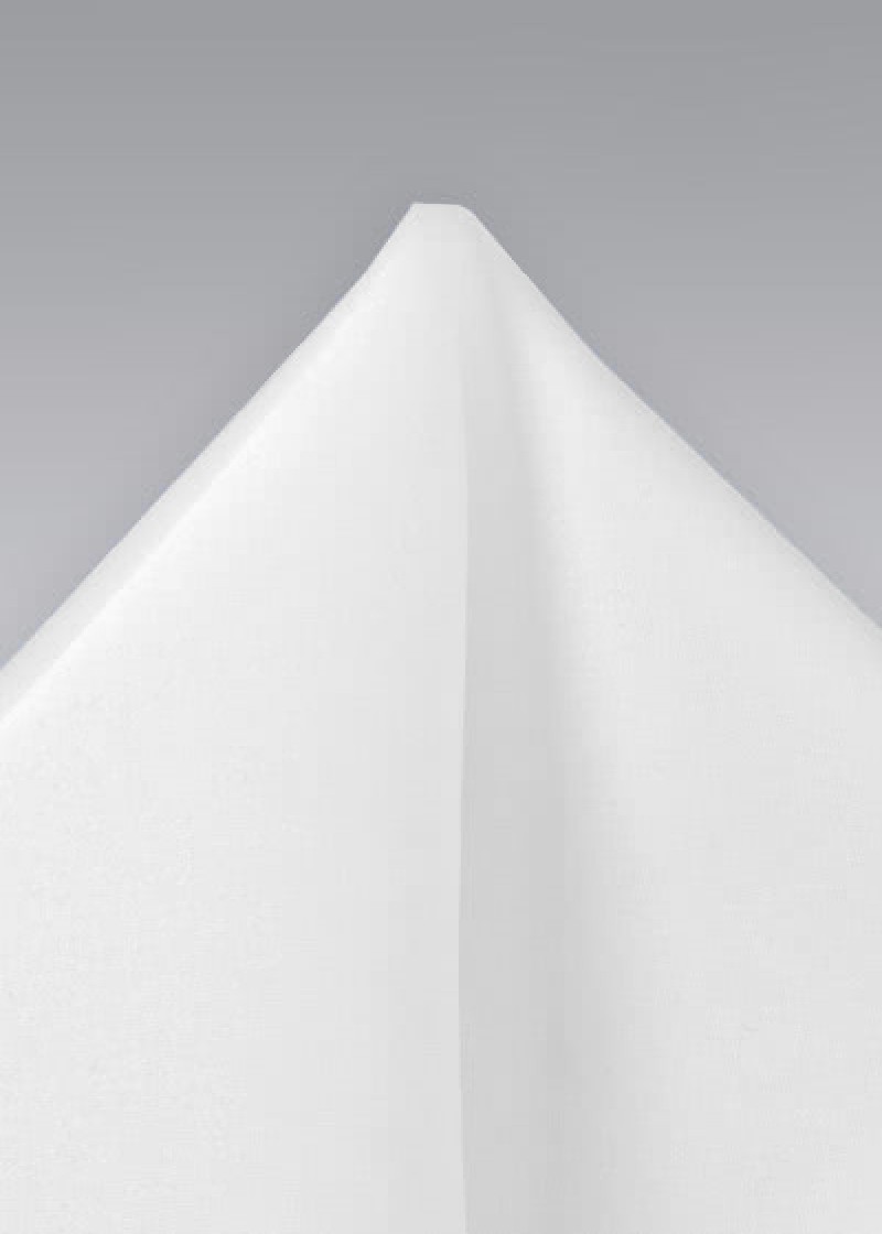 Fazzoletto da taschino bianco