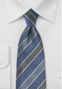 Cravatta blu quadri