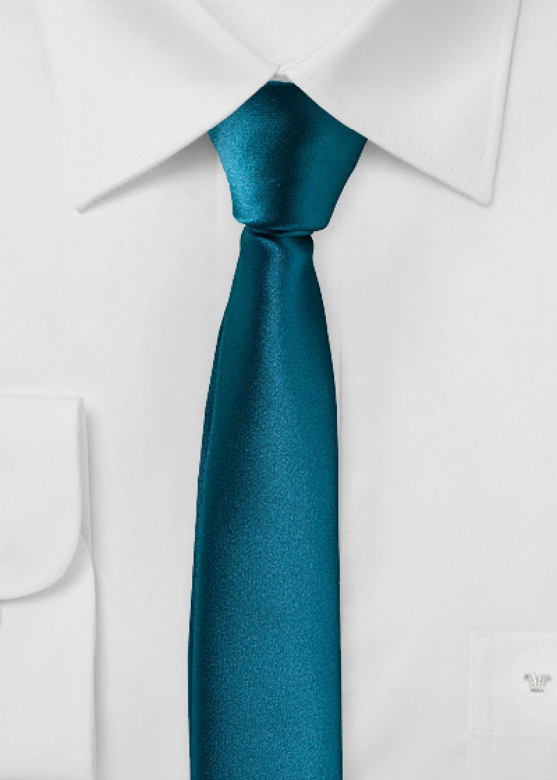 Cravatta Extra Slim Uomo Blu Verde