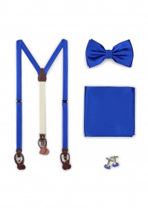 Set: bretelle, papillon da uomo, sciarpa...