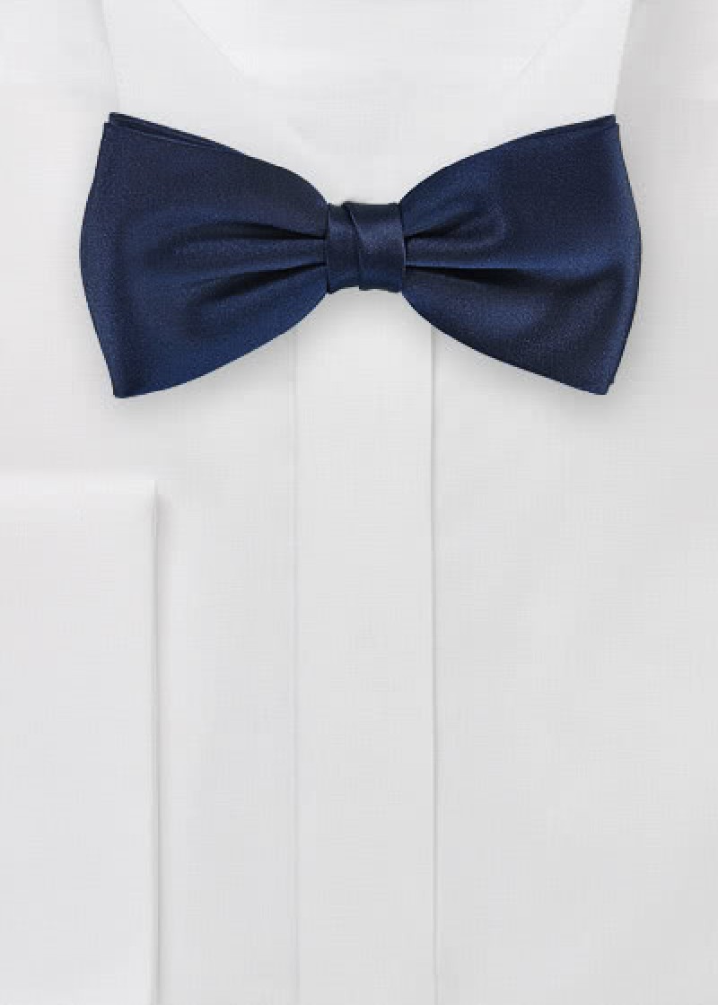 Papillon blu scuro con lacci