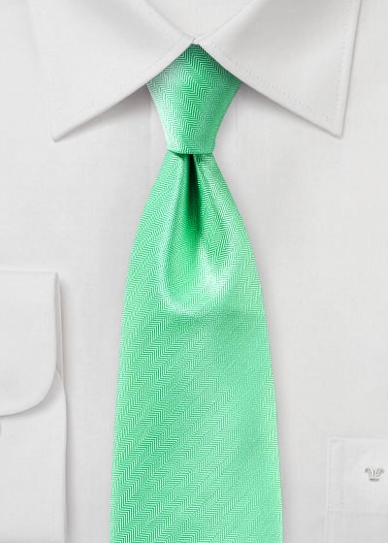 Cravatta da lavoro Herringbone aqua