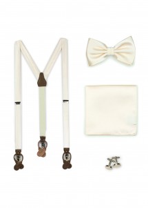 Set: bretelle, papillon, sciarpa...