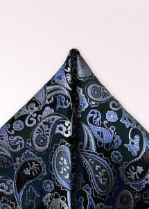 Sciarpa decorativa motivo paisley notte...