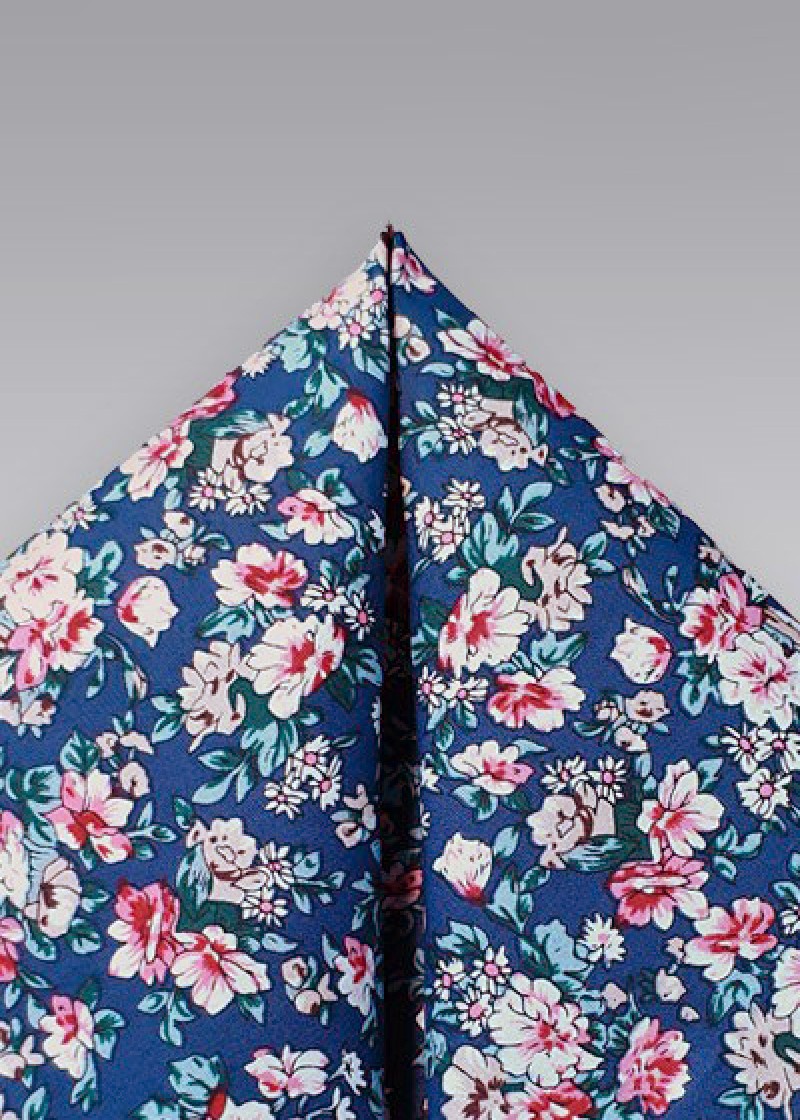 Sciarpa Cavalier in cotone con motivo floreale
