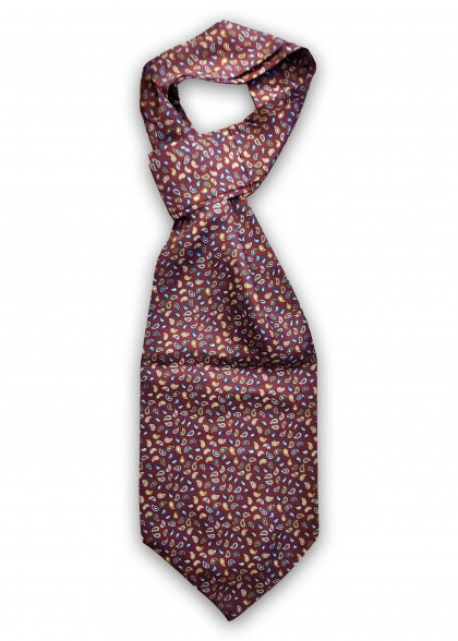 Ascot aus dem gleichen Stoff und Farbe