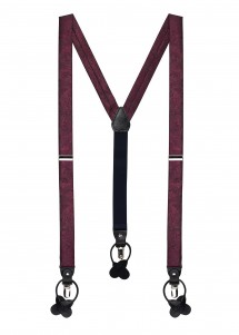 Bretelle motivo Paisley viola