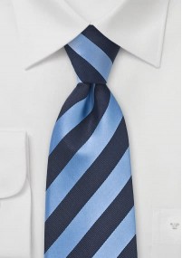 Cravatta righe larghe blu