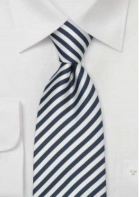 Clip cravatta blu notte/bianco