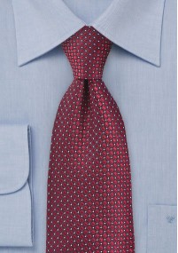 Cravatta rosso bordeaux rete