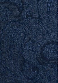 XXL-Krawatte Paisley dunkelblau