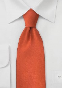 Cravatta con clip prezzemolo in arancio rame