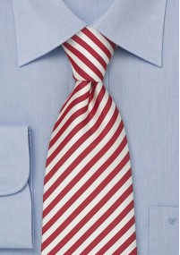 Cravatta per bambini rosso ciliegia/bianco