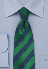 Cravatta righe verde blu