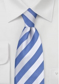 Clip cravatta blu ghiaccio/bianco