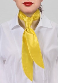 Cravatta da donna giallo oro