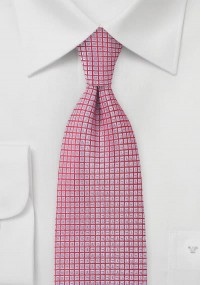 Cravatta rossa decoro geometrico