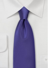 Cravatta monocromatica in polifibra viola