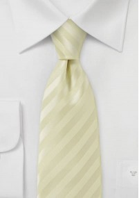 Cravatta a righe crema