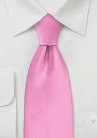 Cravatta in microfibra a clip rosa tinta...