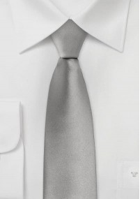 Cravatta stretta argento