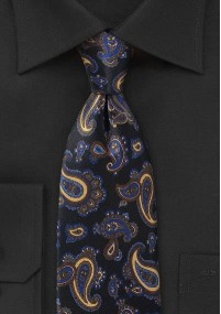  Cravatta paisley nero