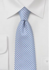Cravatta rete blu bianco