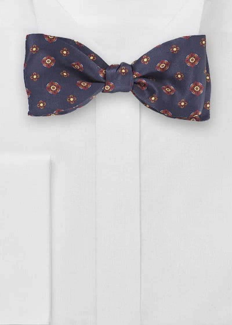 Papillon blu marino fiori