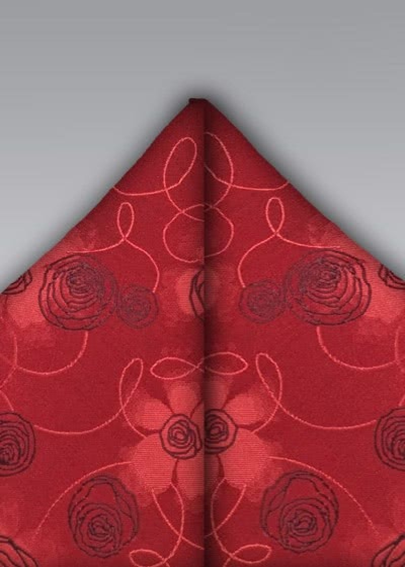 Fazzoletto taschino rose
