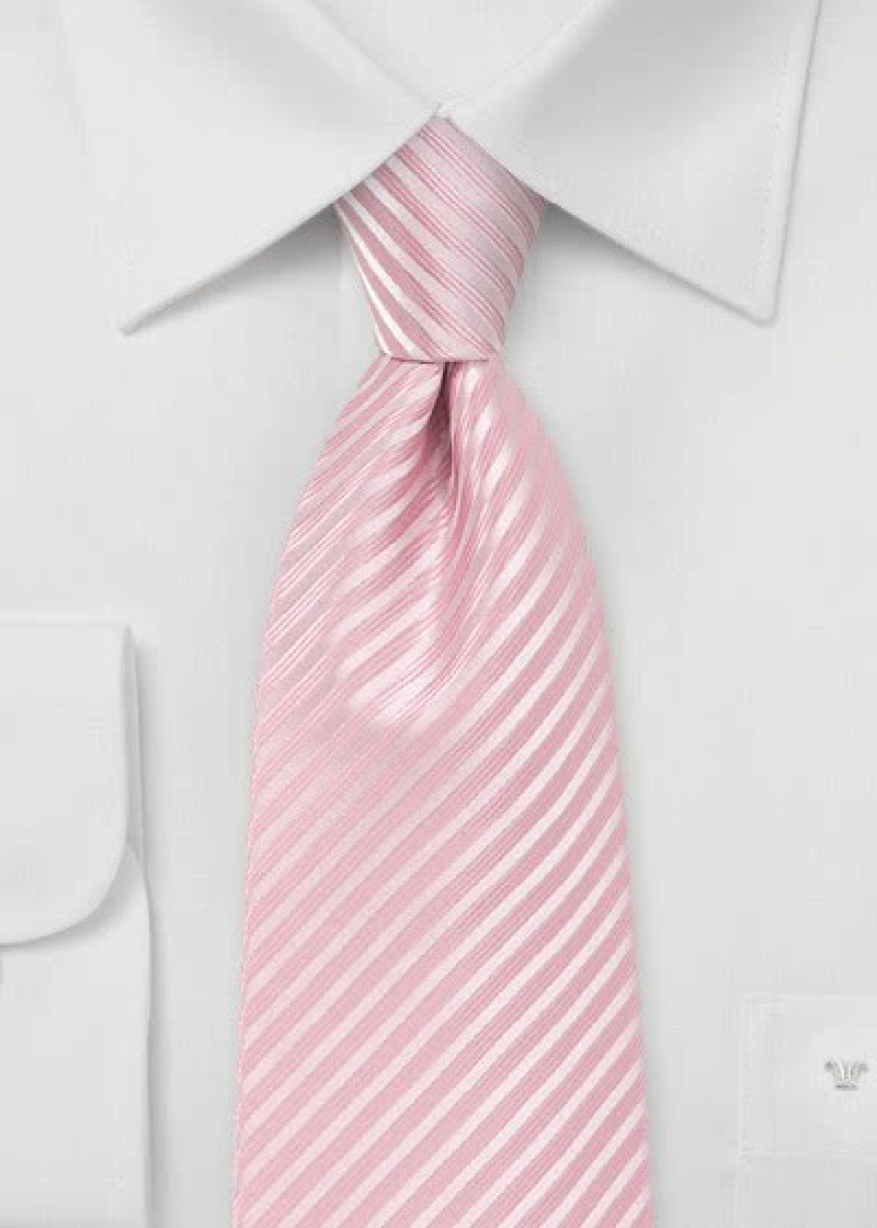 Cravatta righe rosa
