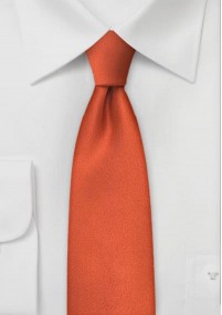 Limoges Krawatte schmal rot-orange