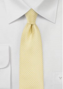 Cravatta giallo chiaro pois