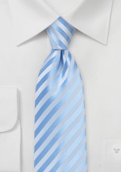 Krawatte Linien hellblau abgestuft