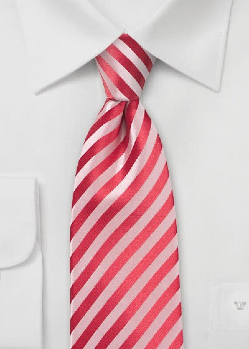 Cravatta righe rosso