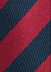 XXL-Krawatte Streifen rot navyblau