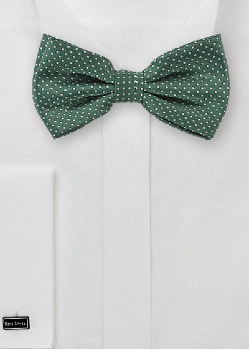 Papillon verde pois bianchi