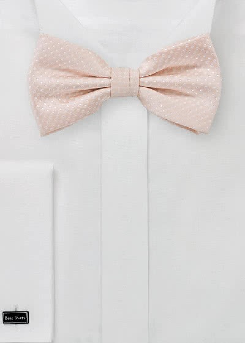 Papillon microfibra rosa pois