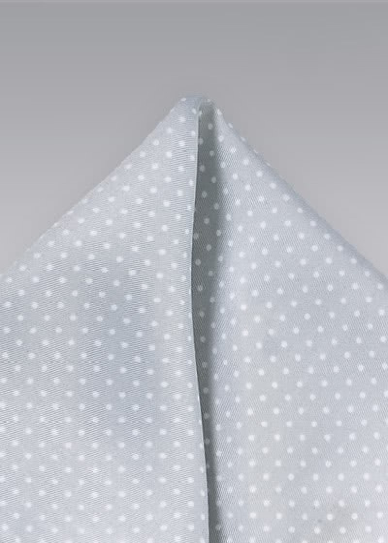 Fazzoletto taschino grigio pois