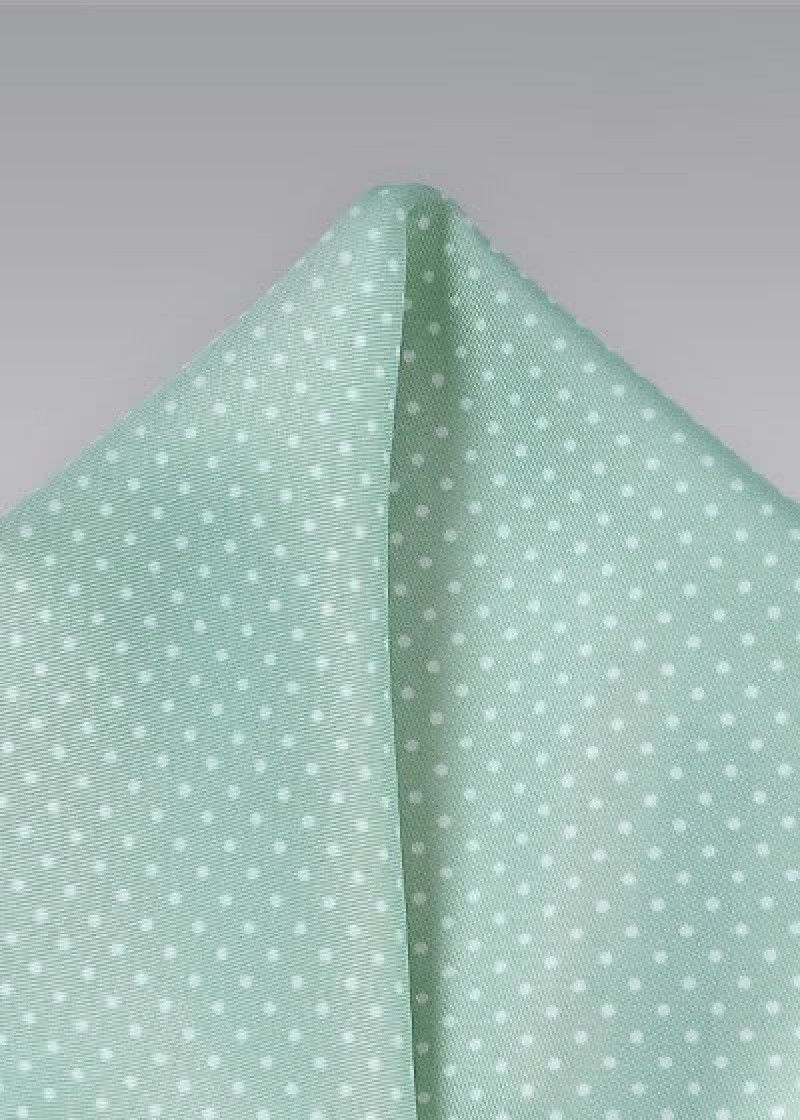 Fazzoletto taschino verde pois